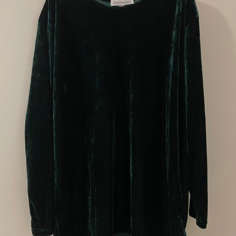 Impressions Women's Green Blouse